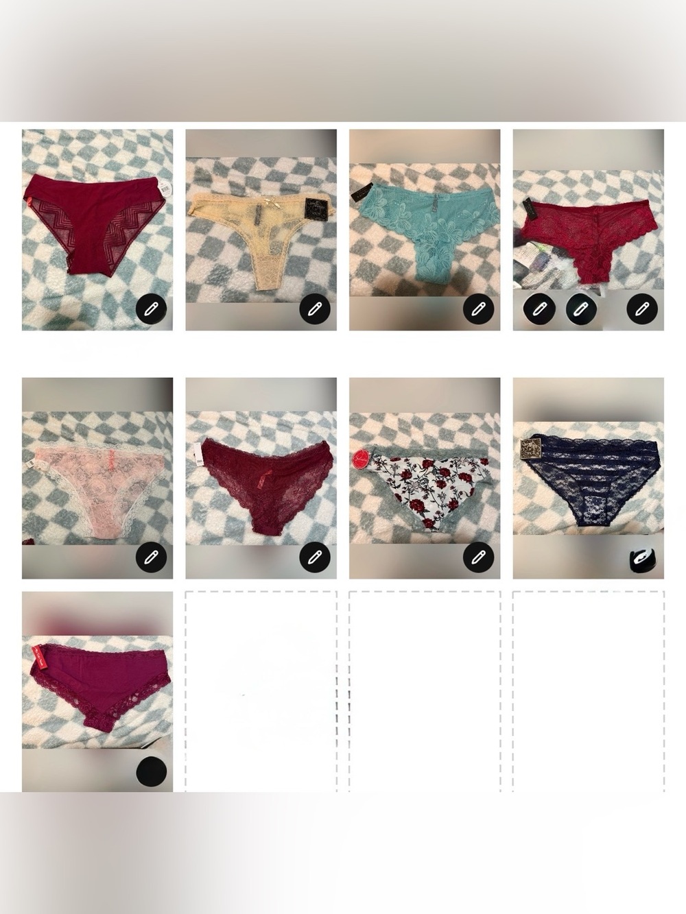9 pairs NWT Women’s plus size panty lot, size 1x 2x 3x